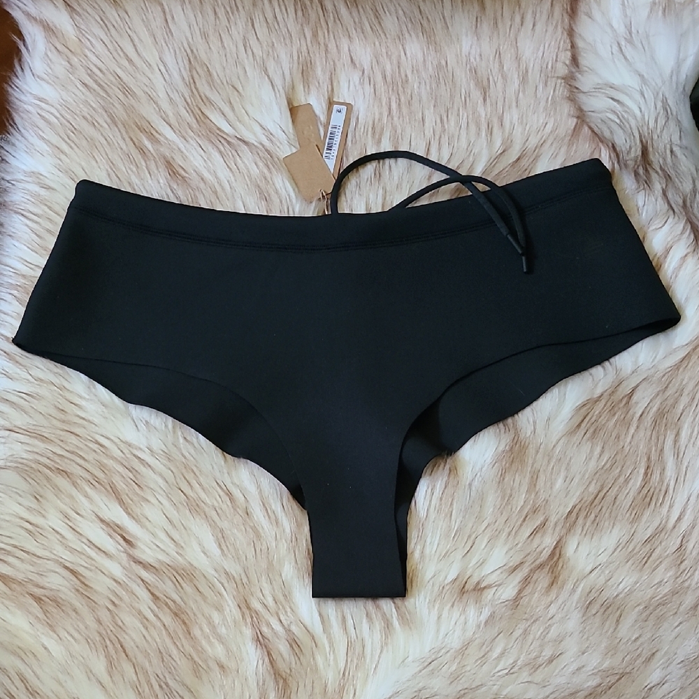 NWT SKIMS Scuba Sport Swim Bikini Bottom Size 2X Onyx